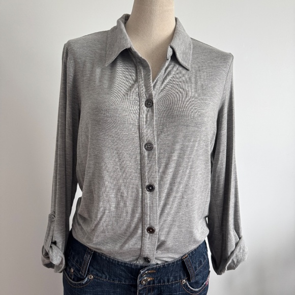 Tommy Hilfiger - Grey Button Down  Shirt - Picture 1 of 10